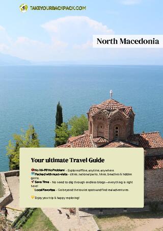 example page 0 from our offline Travel Guide for North Macedonia